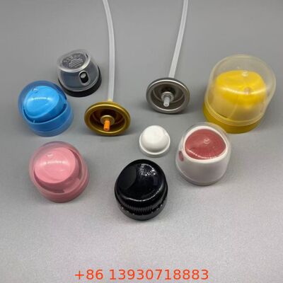 Deodorant ve Parfüm uygulamalar için 360° dağıtım, sızıntı-kanıtlı mühür ve bir inç boyutlu birerosol vücut püskürtme valfi