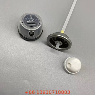 360° dağıtım teknolojisi ve standart alüminyum konserveler için evrensel uygunlukla sızdırmazlık ve tıkanıklığa dayanıklı aerosole dayanıklı vücut püskürtme valfi