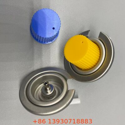 Taşınabilir sobalar için tutarlı akış kontrolü ile bir inç sızıntı geçirmez aerosol butan gaz valfi