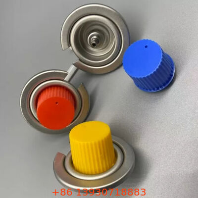 Taşınabilir sobalar ve meşaleler için hassas 1 inçlik sızıntıya dayanıklı teneke butan gaz valfi