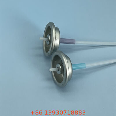 1 inç ölçümlü aerosol valfi ayarlanabilir püskürtme hızı ve hassas dozlama için özelleştirilebilir aktüatör rengi ile