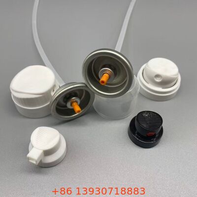 Renk güvenli toz dağıtım teknolojisi ile kuru şampuan aerosol valfi