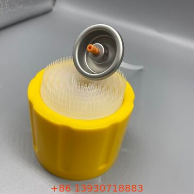Köpük temizlik spreyi ürünleri için fırça kapağı ile 1 inç Aerosol Valve Sistemi