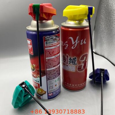 Aerosol Karbüratör Temizleyici İçin Katlanabilir Uzun Tüplü Sökülebilir Kilitli