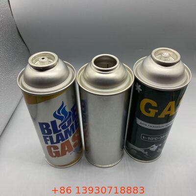 Uzun süreli yakıt depolama istikrarı için teneke 65 mm yeniden doldurulabilir butan gaz kutuları