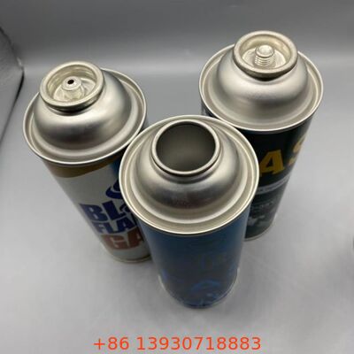 Kamp Fırınları ve Dışarıda Yemek Yemekleri için Premium Tinplate 65mm Yeniden Doldurulabilir Butane Gaz Kartüsü