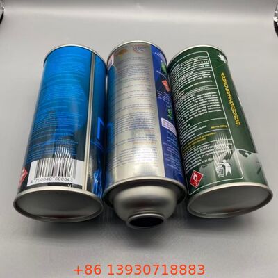 Uzun süreli yakıt depolama istikrarı için teneke 65 mm yeniden doldurulabilir butan gaz kutuları
