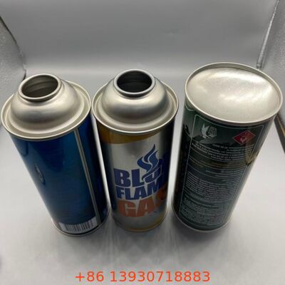 Uzun süreli yakıt depolama istikrarı için teneke 65 mm yeniden doldurulabilir butan gaz kutuları