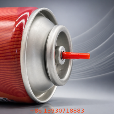 Hassas Bir İnç Bütan Dolum Aerosol Valfi, Kırmızı Plastik Gövde ve Buna Conta ile