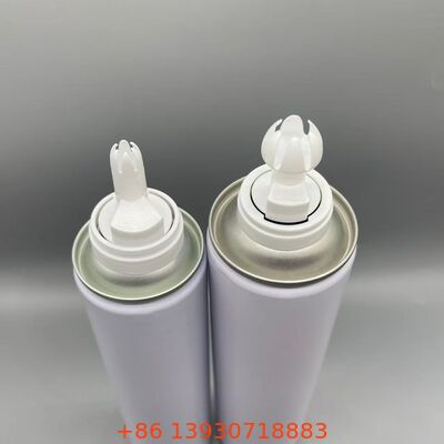 Yüksek hassasiyetli krem dağıtım kapağı, Aerosol püskürtme aktüatörü, gıda ve kozmetik aerosol ambalajı için teneke kutu nozzle fit