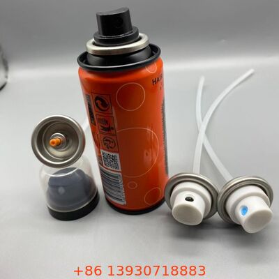 Sürekli püskürtme saç yapıştırıcı aerosol valfi hassas sis anti tıkanıklık nozel ve kimyasal dirençli tasarım