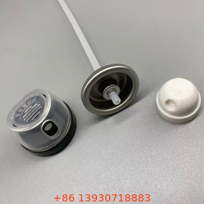 360° dağıtım teknolojisi ve standart alüminyum konserveler için evrensel uygunlukla sızıntıya ve tıkanmaya karşı dayanıklı deodorant vücut püskürtme valfi