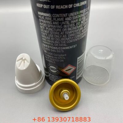 Korrozyona dayanıklı alüminyum ve 360 derece işlevselliği olan tersine dönen saç dağıtıcı köpüklü aerosol valfi