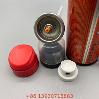 Sürekli püskürtme saç yapıştırıcı aerosol valfi hassas sis anti tıkanıklık nozel ve kimyasal dirençli tasarım